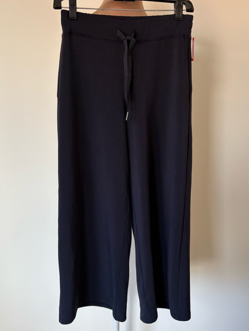 Spanx AirEssentials Classic Navy Blue Lounge Cropped Wide Leg Pant NWT Size SP